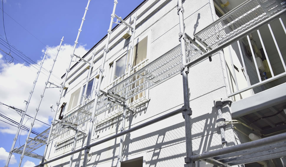 防水工事や足場工事などの施工もお任せください